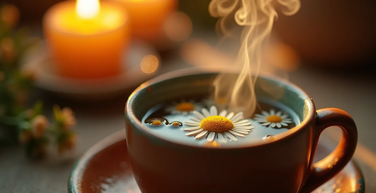 Séquence apaisante d'une routine du soir avec éléments sensoriels